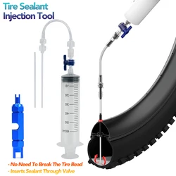 Cycling Bike Bicycle Tubeless Tyre Sealant Injector Injection Tool Repair Fluid Syringe Schrader Presta Valve Core Removal Tool