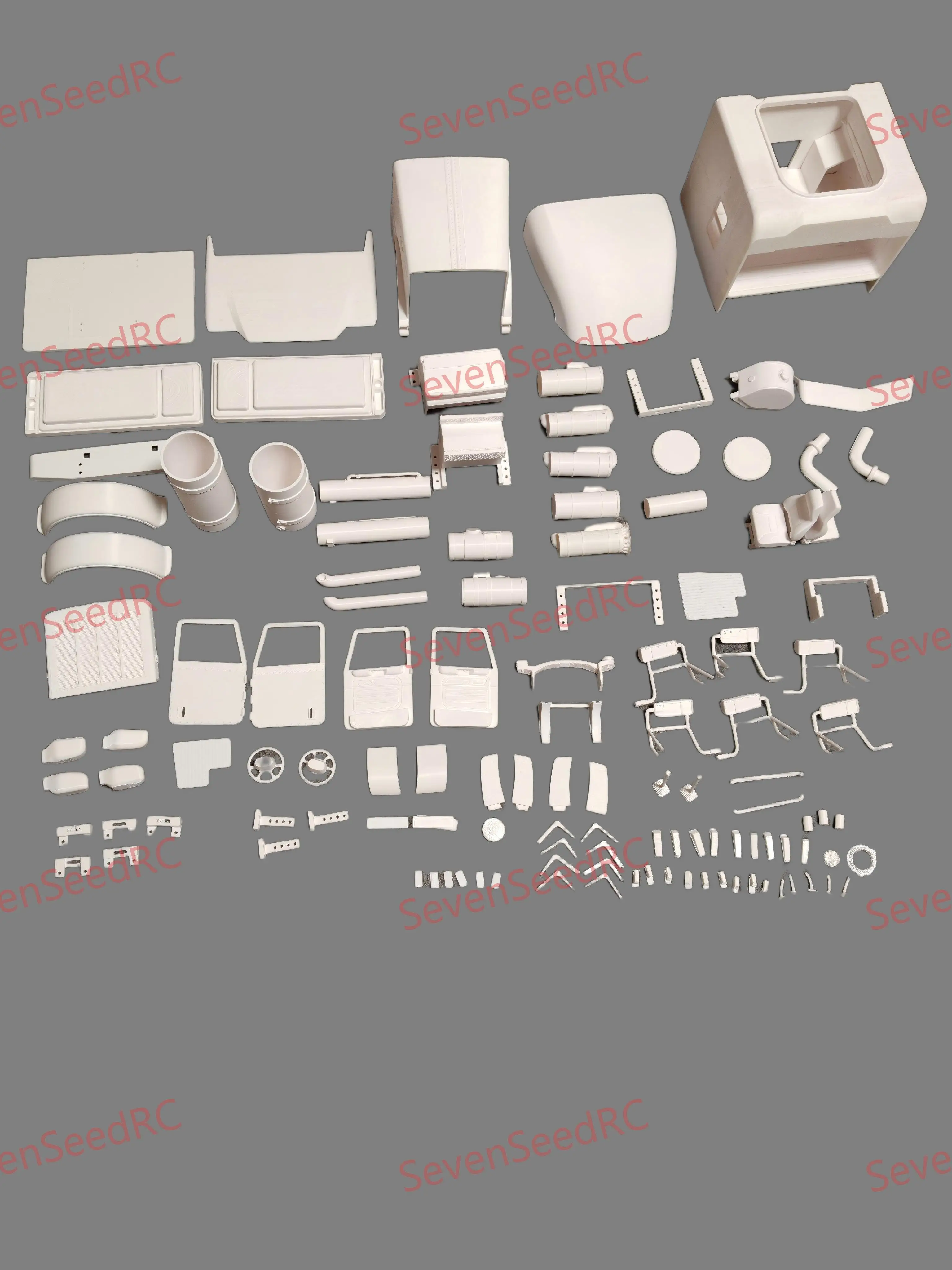 3d Printed Truck Cab Kit Peterbilt 389 1/14 width 186mm and 1/10 width 230mm and 480mm wheelbase