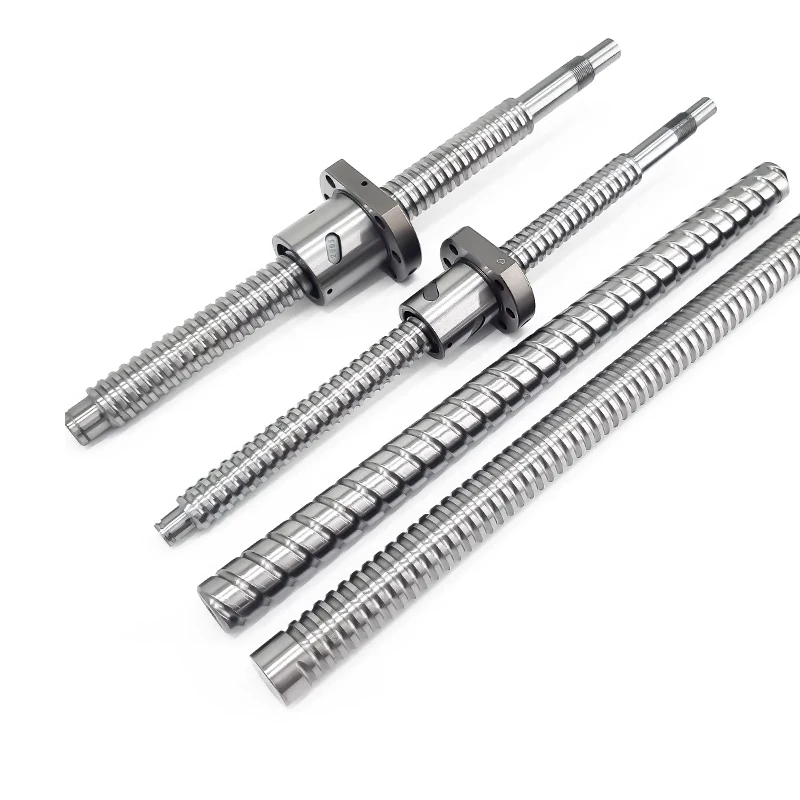 1PC Ball Screw 5010 Diameter 50mm Lead 10mm Length 150-1000mm+Double Nut End Processing Cnc Machine