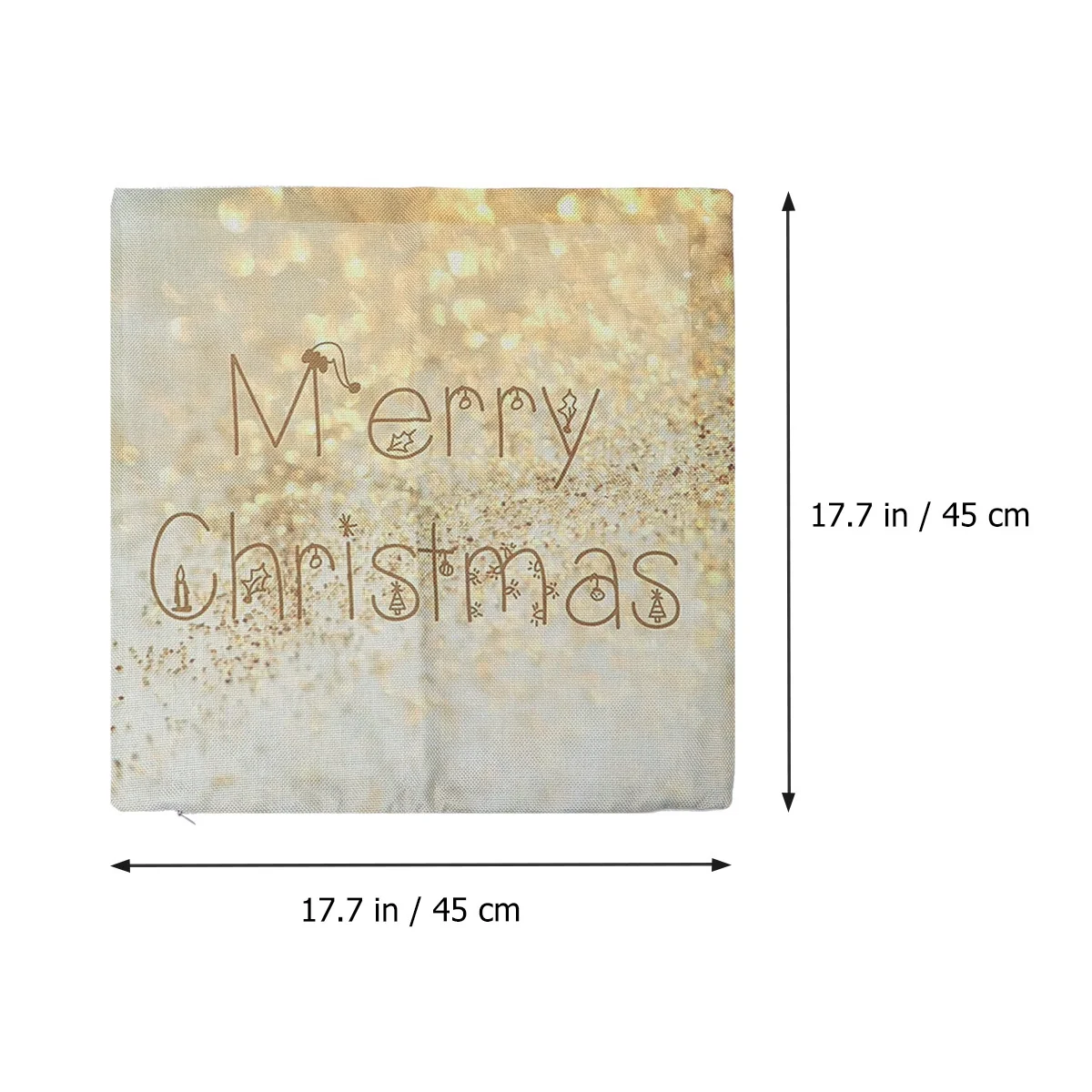 

Festive Christmas Pillow Case Linen Material for Home Sofa Bed Chair 45x45cm Vibrant Colors Well Printed