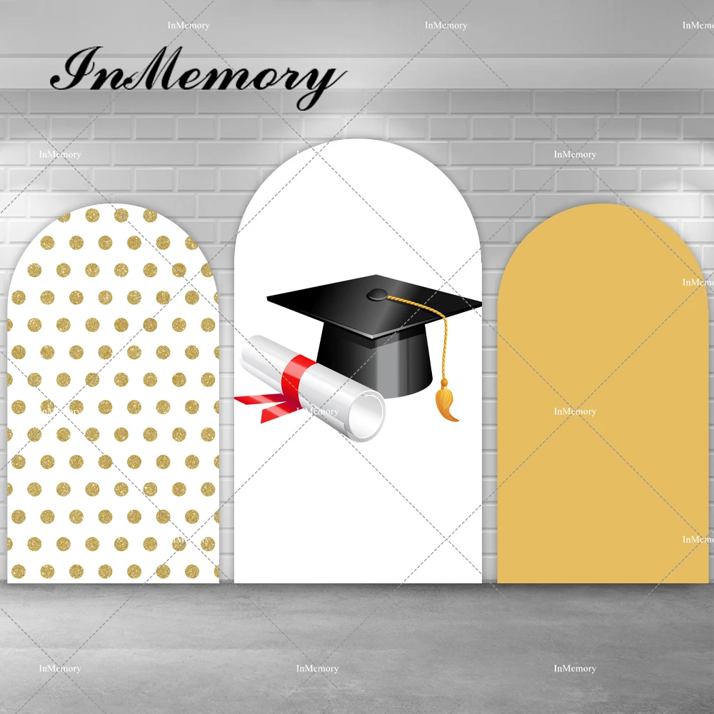 Congratulation Graduation Arch Backdrop Cover Class Of 2023 Bachelor Cap Diploma Chiara Photography Background Party Decor