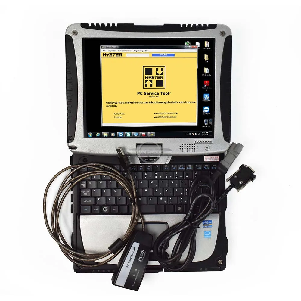 

CF19 Laptop for Hyster yale Forklift Truck Diagnostic Yale PC Service Tool Ifak CAN USB Interface Tool