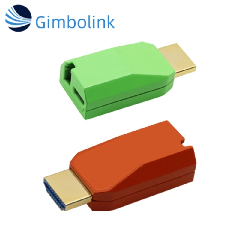 Gimbo Mini 4K/60Hz HDMI2.0 Over Single-Core Multimode Fiber Optic Extender LC Port HD-MI 2.0 OM4 300m for FTTH Applications
