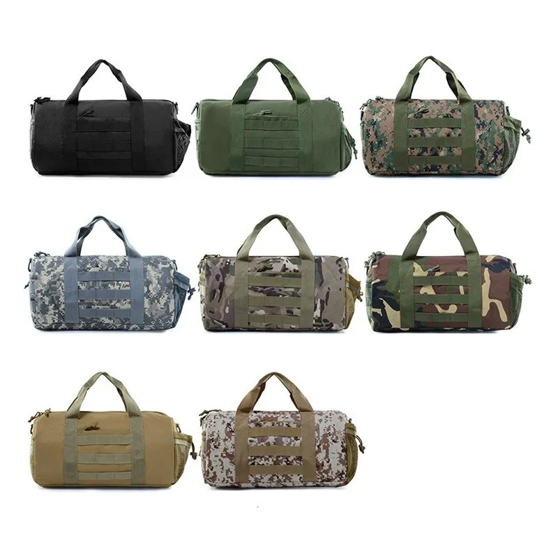 Mochila de Barril Militar para Homens, Molle Tático, Bolsa de Ombro, Outdoor, Mochila Tática Camo, Camping, Messenger Bags