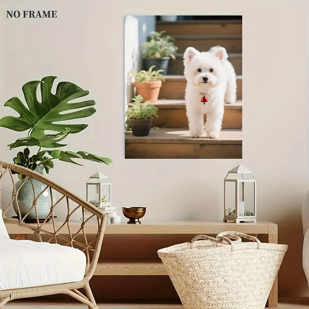 طباعة قماشية مخصصة مع صورتك - طباعة قماشية مخصصة بدون إطار - مثالية لديكور المنزل والهدايا لجميع المواسم