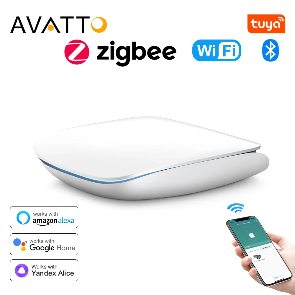 AVATTO Tuya ZigBee passerelle intelligente Hub Bluetooth multi-modèle maison intelligente pont APP télécommande fonctionne avec Alexa Google Home