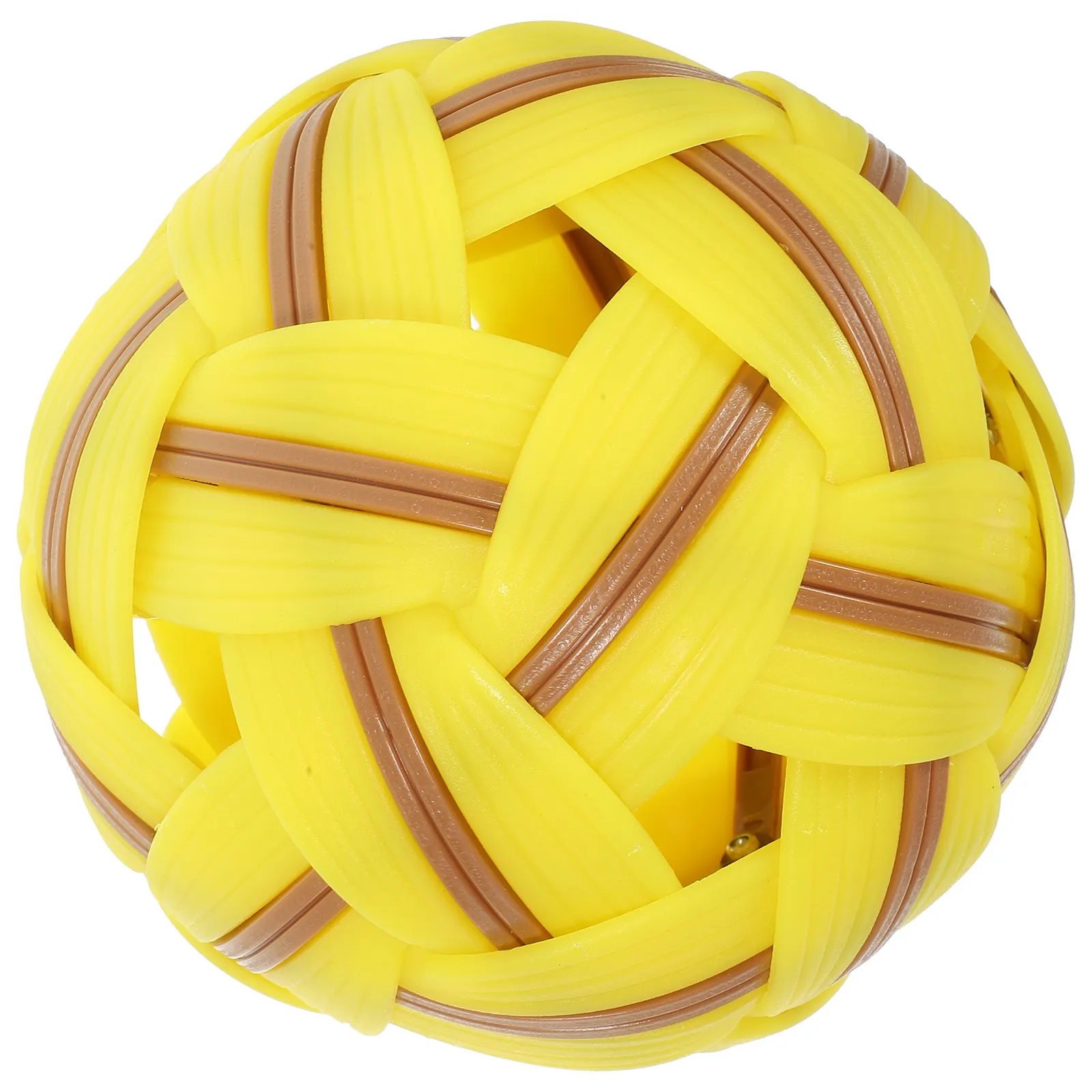 

Vintage Plastic Woven Football Outdoor Sports Decor Exquisite Craftsmanship Suitable for Competitions and Weaving