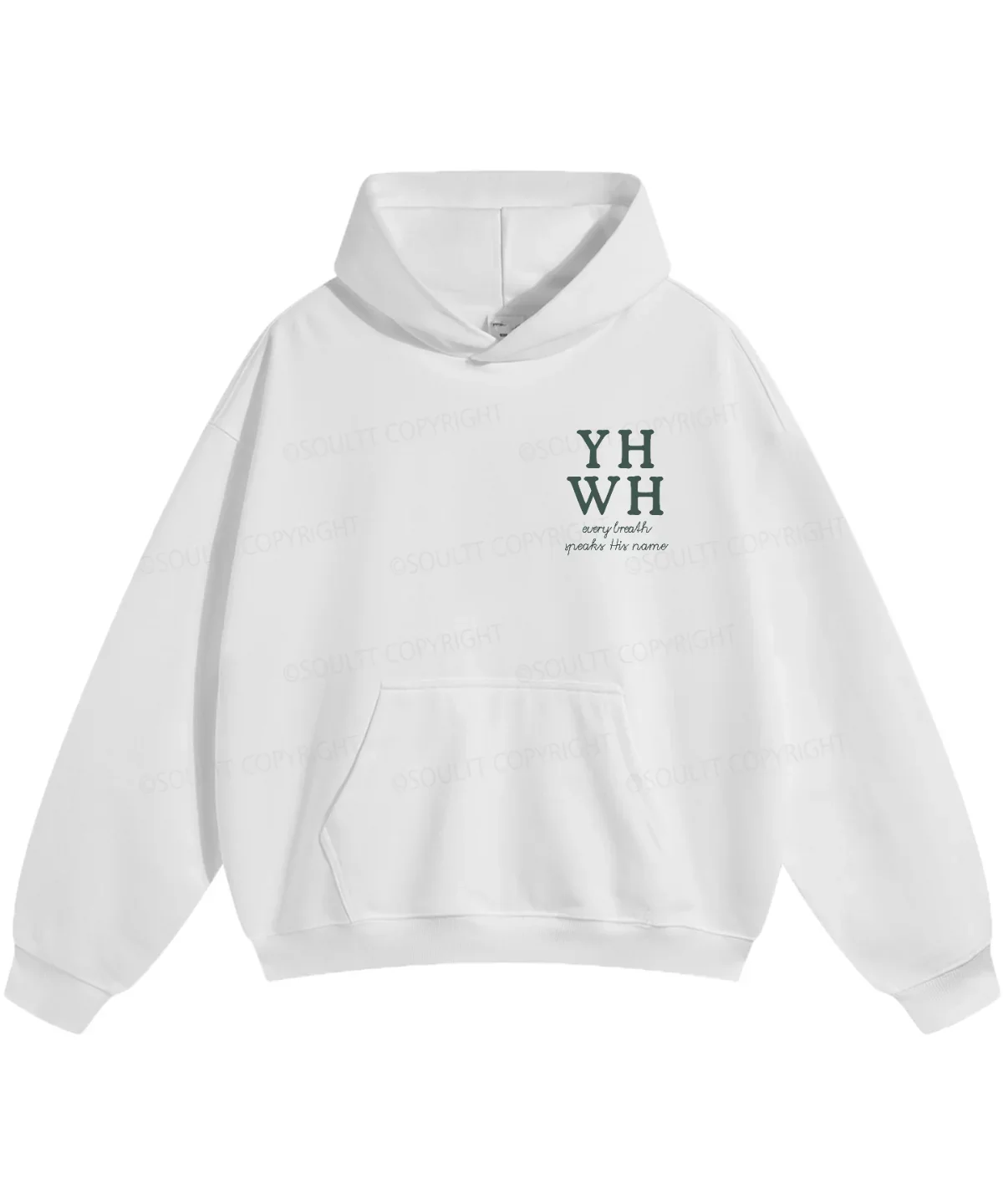 YHWH Forest Lungs Printed Hoodies Vintage Christianity Streetwear Fall Long Sleeves Fleece Hooded Pullover Loose Unisex Clothing