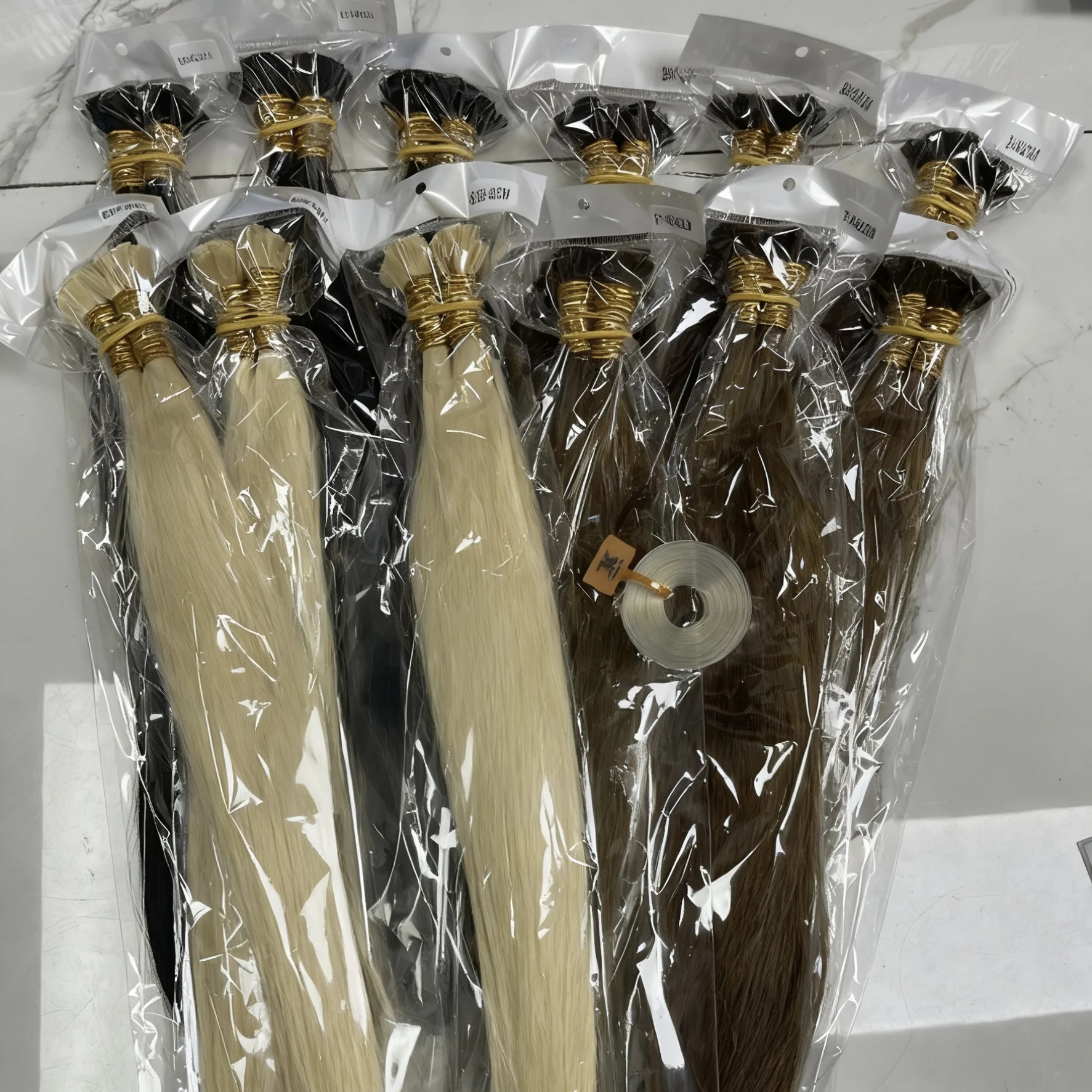 Human Hair Flat Tip Extension Remy Hair18-30inch Real Remy Silky Straight Black Brown Pre Bonded Keratin Fusion Hair