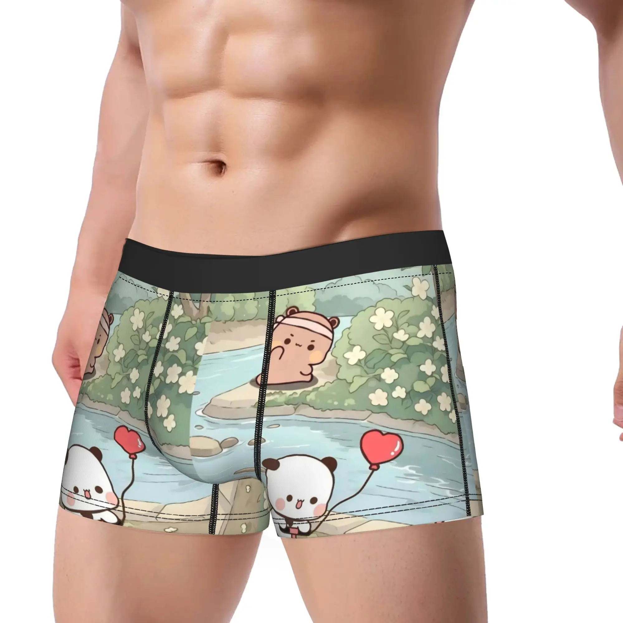 Kawaii Bear Boxer Brief Bubu Dudu Underwear Hot Sale Males Sexy Soft Boxershorts Custom DIY Plus Size Underpants