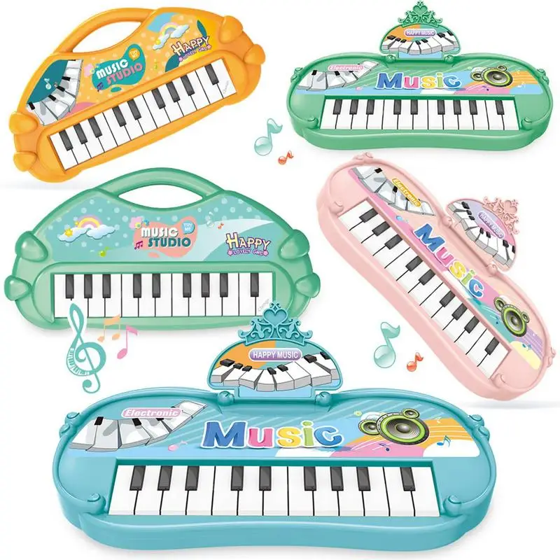 Giocattoli per bambini 13 tasti musica portatile tastiera per pianoforte strumento musicale elettronico giocattoli regalo di apprendimento multifunzionale per bambini