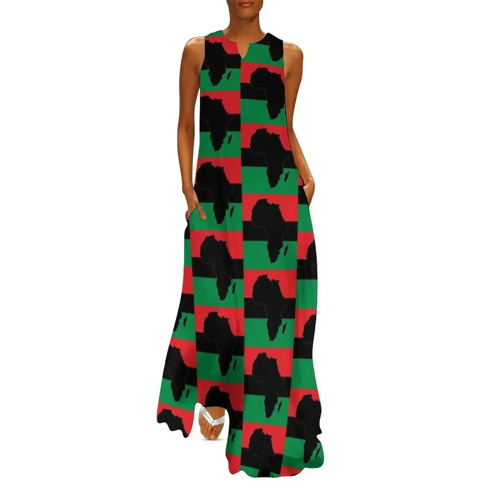

Symbol of Africa - Pan African Flag Long Dress Party dresses Bride dresses Womens dresses Dress