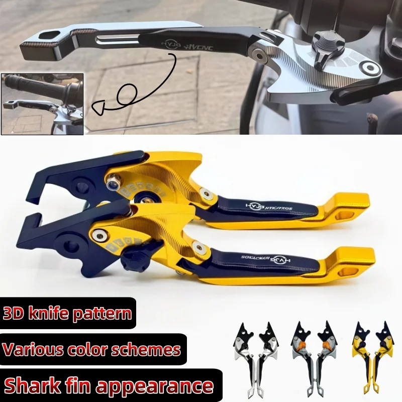 bmw-s1000rr-2010-2014-s1000r-2014-オートバイ-5d-シャークヘッドスタイルブレーキレバー折りたたみ式調整可能なハンドルレバー