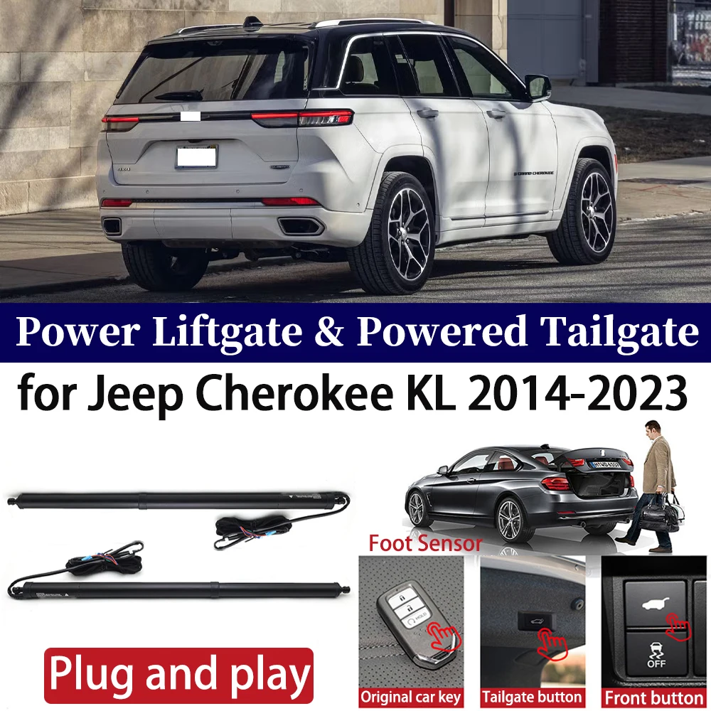 

ZhuCamX for Jeep Cherokee KL 2014-2023 Car Auto Power Electric Tailgate Liftgate Lift Trunk Closer System Boot Lift Motor Kit