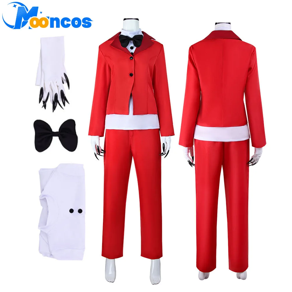 

Чарли Косплей Мужчины Фэнтези Красный Костюм Мультфильм Аниме Ад Отель Костюм Мужской Маскировка Пальто Перчатки Одежда Хэллоуин Карнавальная Вечеринка