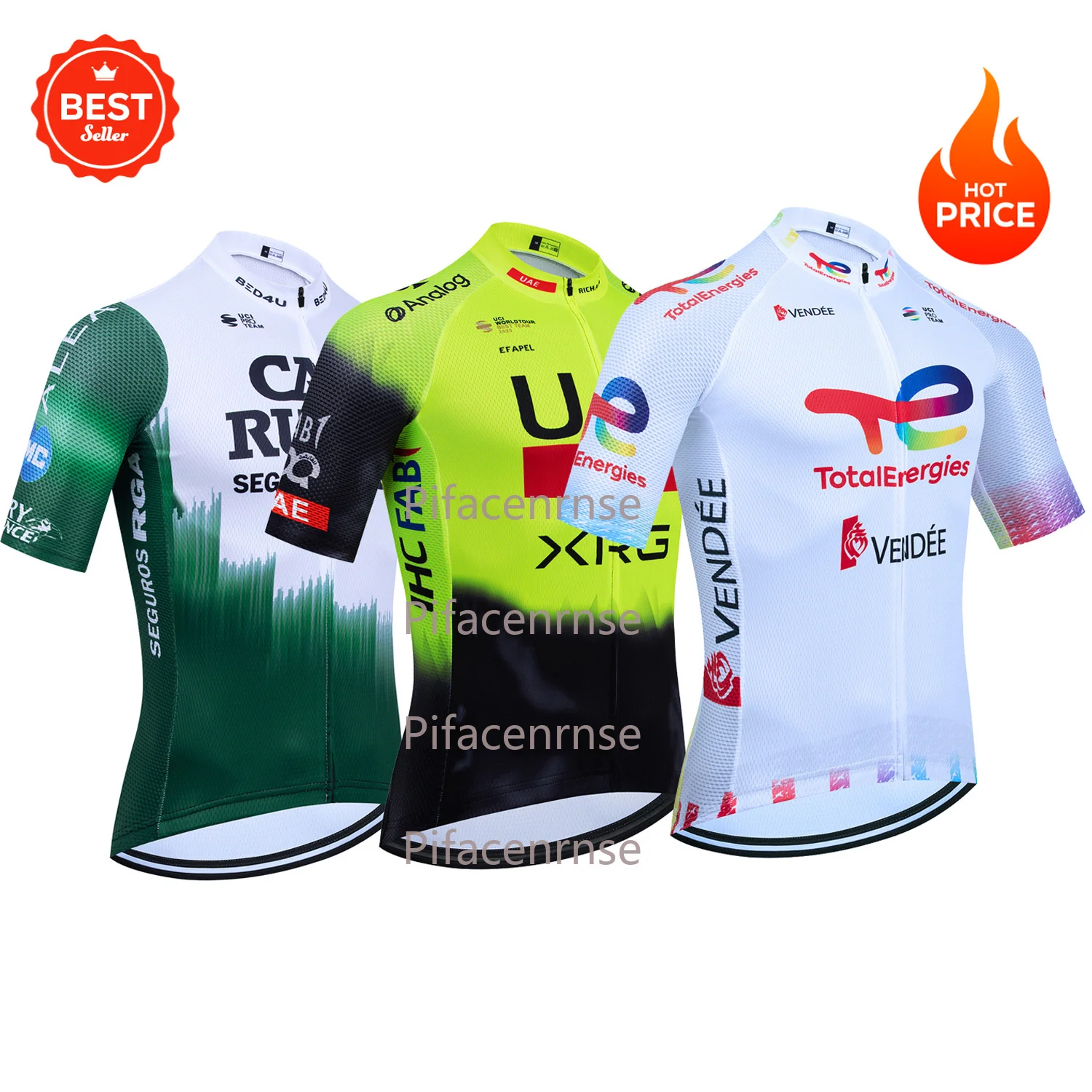 Maillot de Ciclismo Blanco del Equipo Total Cycling, Nuevo Chaleco de Ciclismo UAE, Maillot para Hombre y Mujer, CAJA RURAL, Secado Rápido, Ropa Ciclismo, Camiseta de Ciclismo
