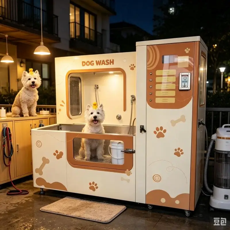 Pet Wash Vending Machine Automatic Animal Bathing Equipment Dog Grooming Station Smart Care System Customized