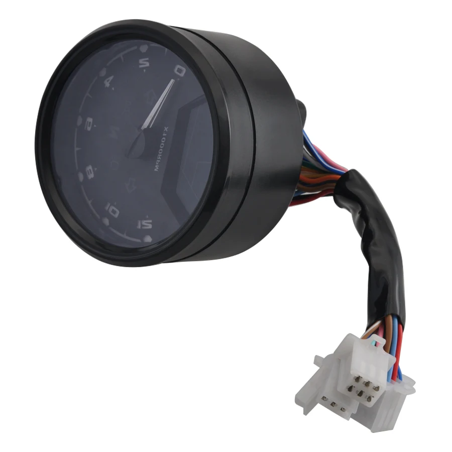 Motorrad Multifunktions-LCD Digital Kilometer zähler Drehzahl messer Tachometer Messgerät für Honda Cafe Racer Bobber 2-4 Zylinder Universal