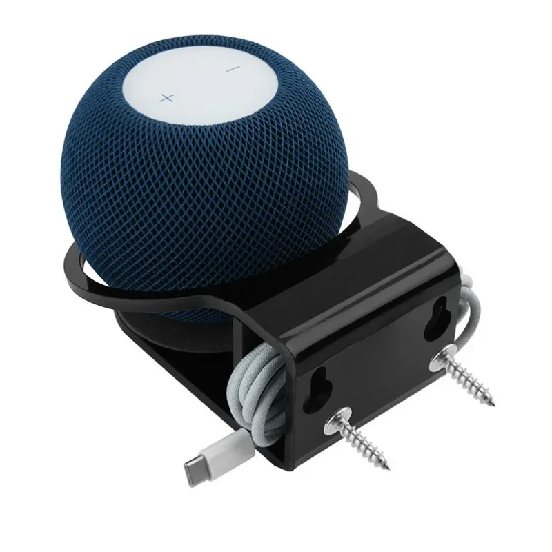 CoverJoy Wall Mount for HomePod Mini with Outlet Hole & Cord Management Space Saving Organizer Bracket