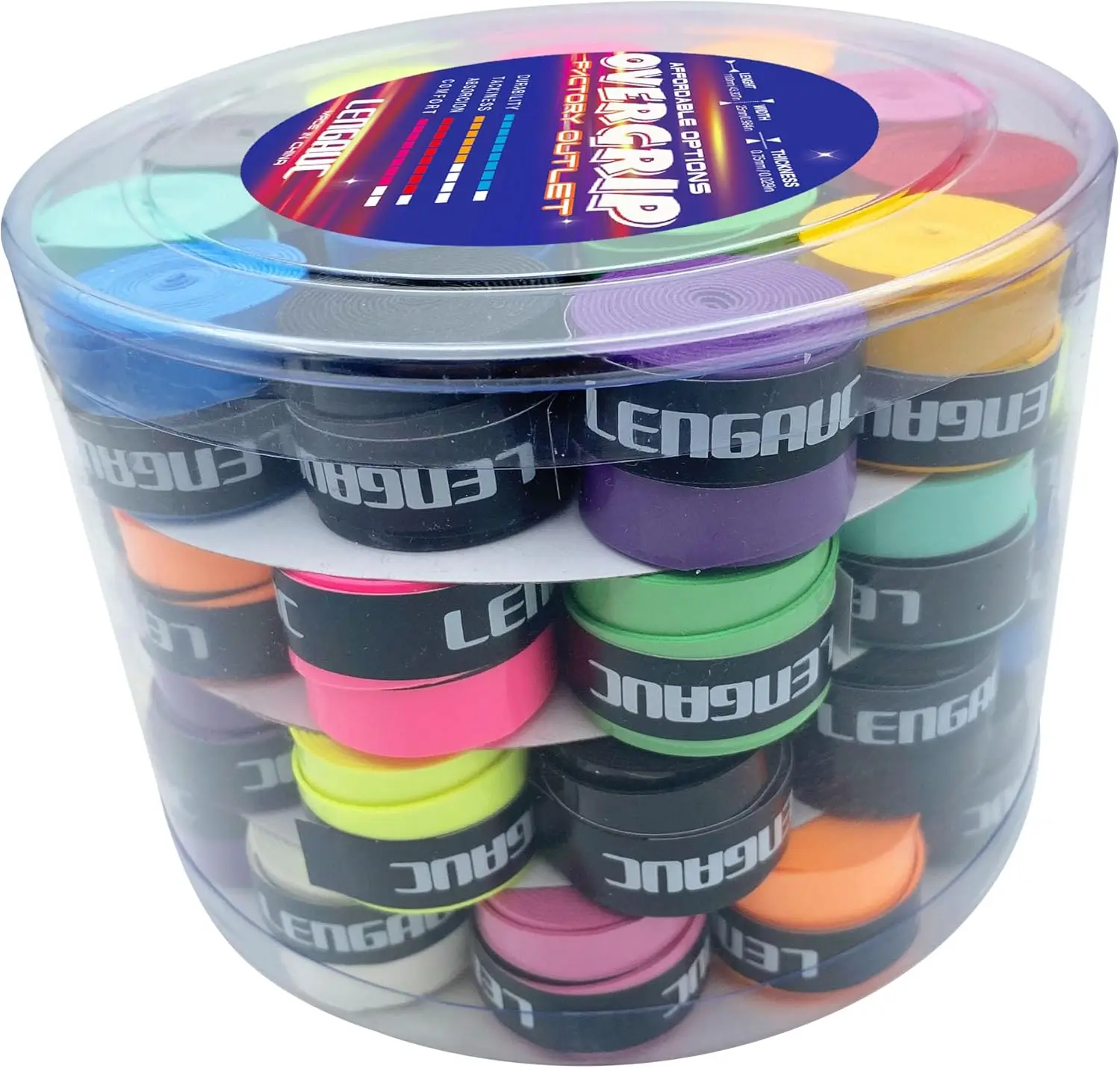 

60 шт./лот, лента для обмотки рукоятки LENGAUC, сцепление/накладка для рукоятки