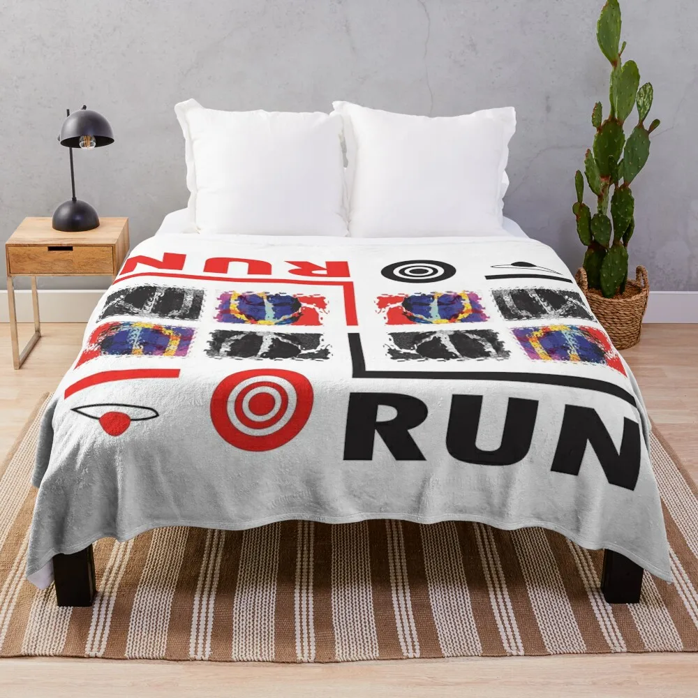 

Run 2 sides Throw Blanket blankets ands Blankets For Sofas Warm Blankets