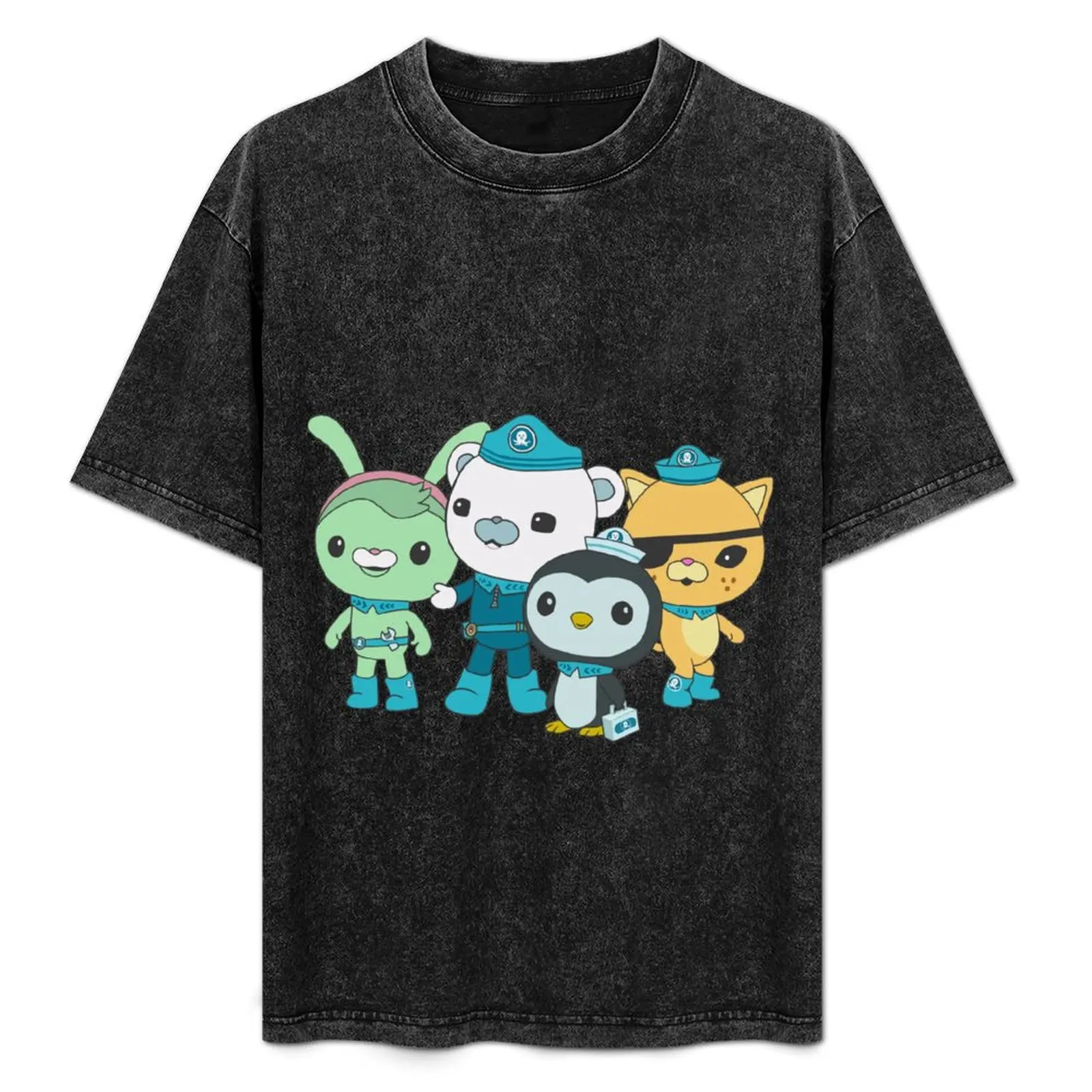 The Octonauts Captain Barnacles Kwazii Peso Tweak T-Shirt graphic tee shirt T-shirts oversize luxury clothes men