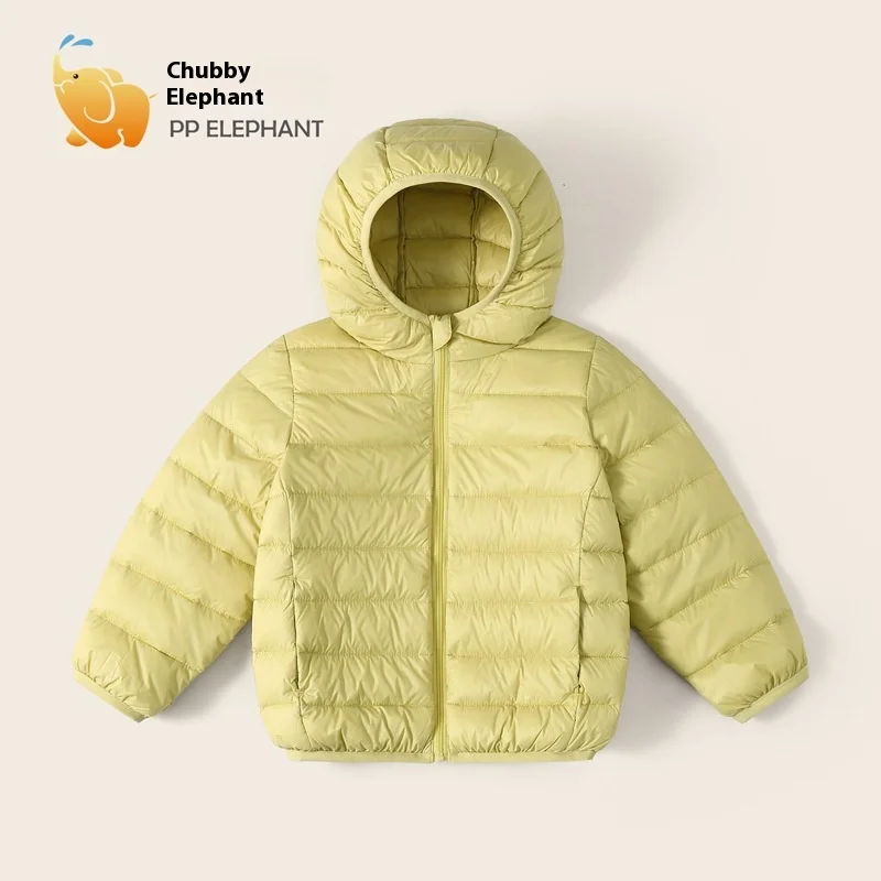 Winterkleidung für Jungen und Mädchen, leichte Daunenjacke, mittelgroßer, verdickter warmer Kindermantel mit Kapuze – Detail 35