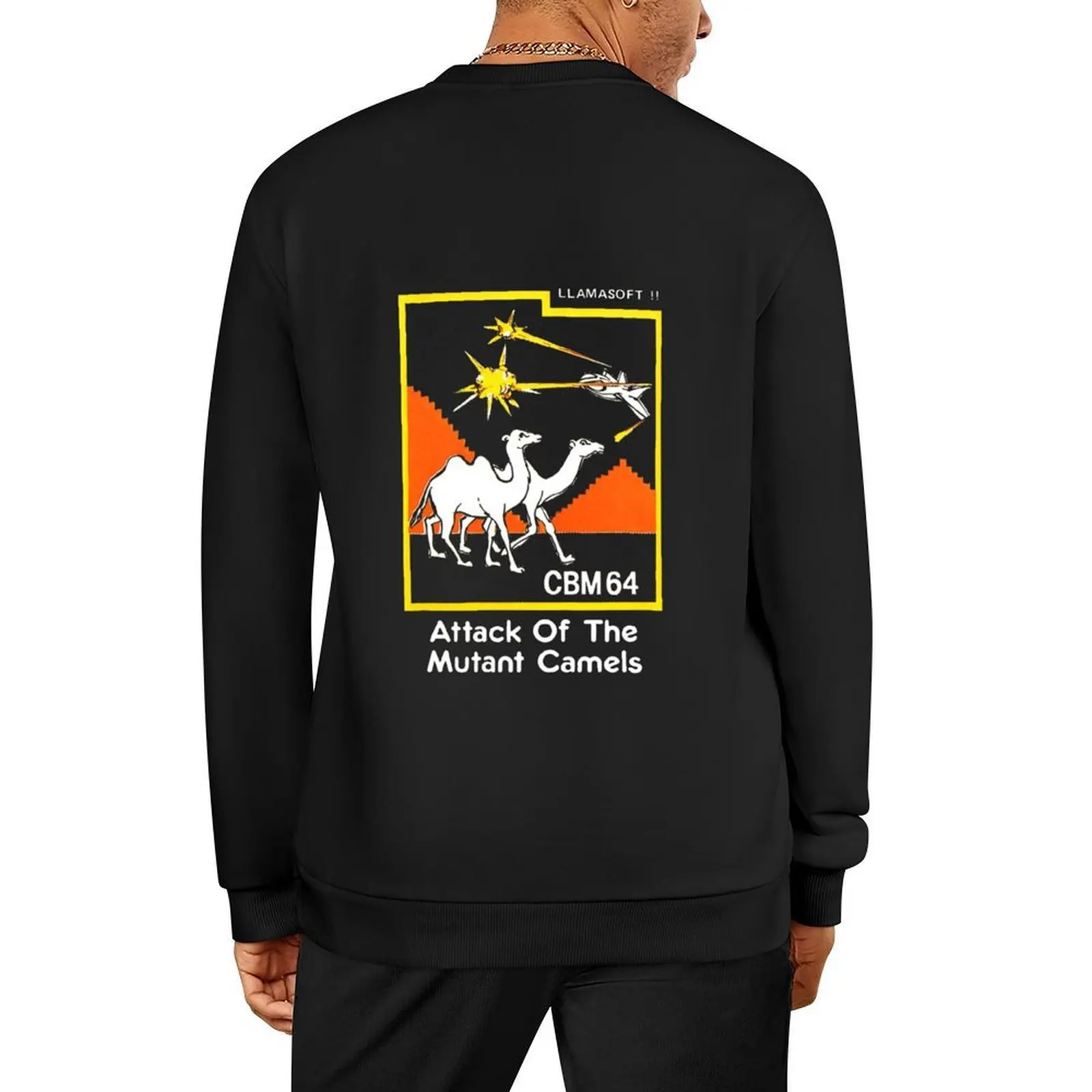 

Attack of the Mutant Camels Commodore 64 Retro Gaming Pullover men wear autumn clothes autumn jacket men oversize sweatshirts