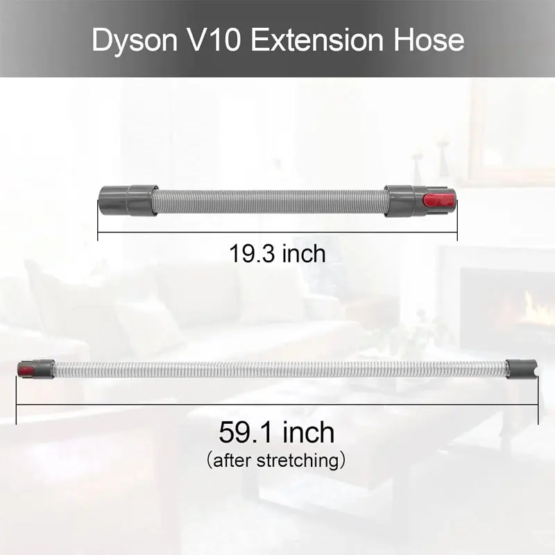 Flexible Extension Hose For Dyson V7 V8 V10 V11 V15 Vacuum Cleaner Accessories Vacuum Tube Telescopic Extension Hose Tube