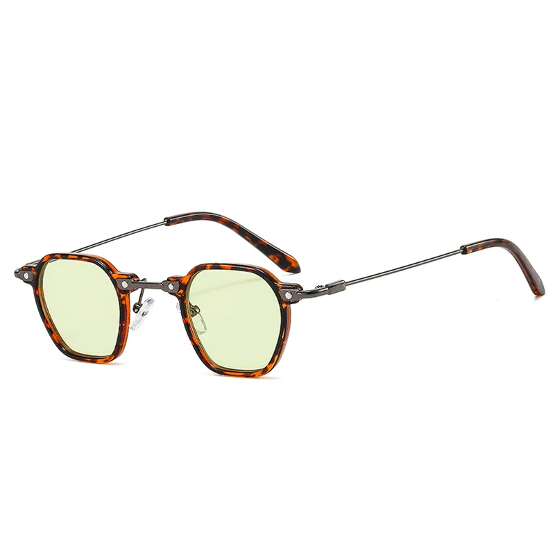 Neue Quadratische Retro Steam Punk Sonnenbrille Männer Frauen Runde Shades Gradienten Gläser Klare Linse Vintage Fahren Brillen Ozean Farbe – Detail 8