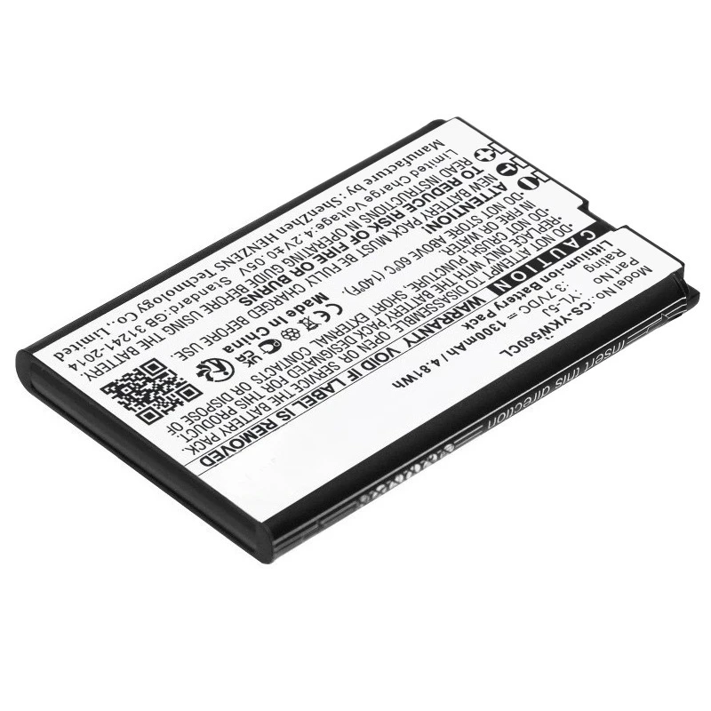 1300mAh Cordless Phone Battery for Yealink:W56H,W56h/p,One Talk IP DECT,W56P,W60P,W76p,W59R,W56HB,W59VR,W79P,W77P,W56-BATT,YL-5J