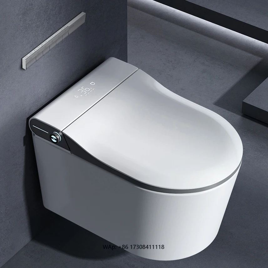 

Wc Commodes Intelligente Toilette Bathroom Tankeless Remote Automatic Flush Bowl Bidet One Piece Smart Mounted Wall Hung Toilet