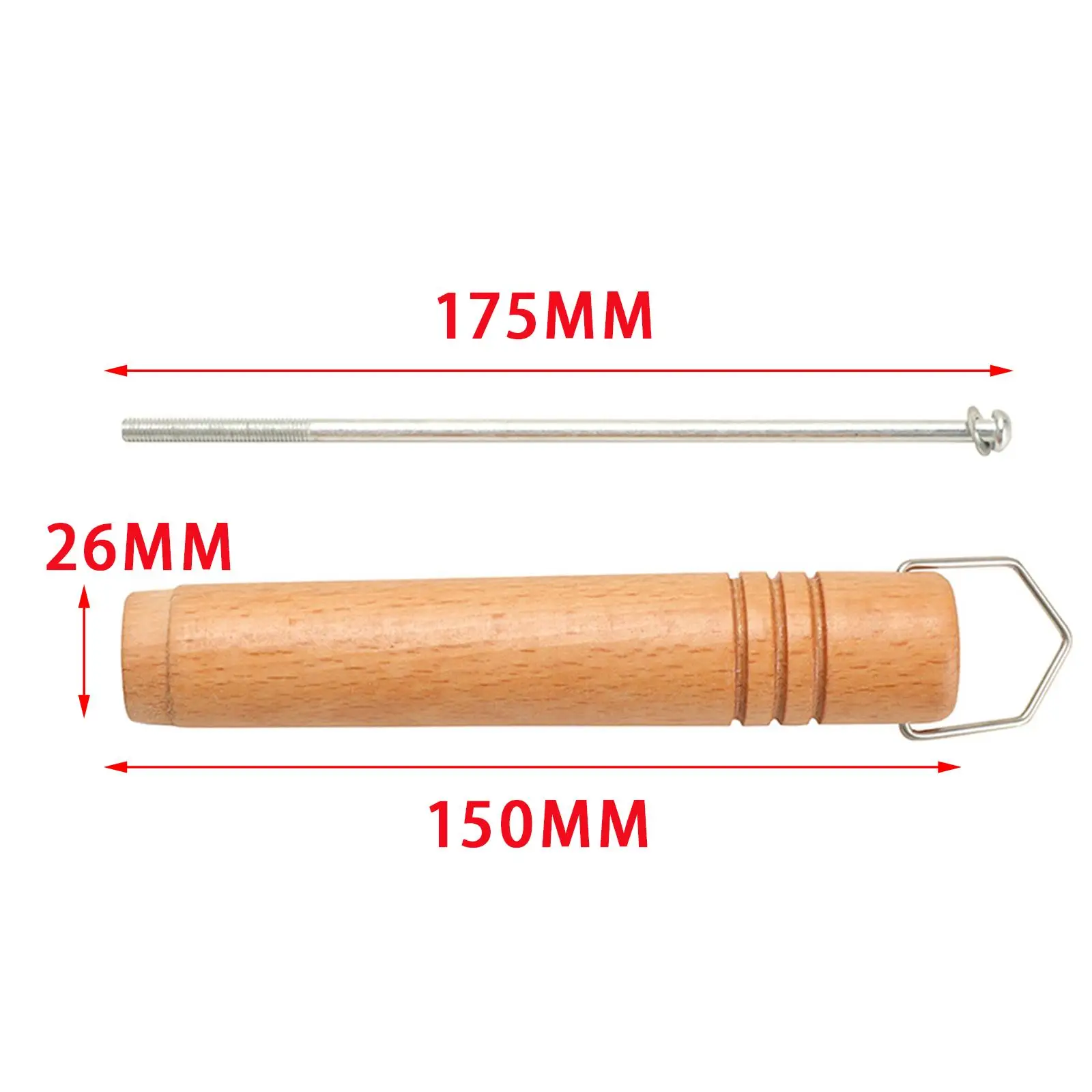 Replacement Handle with Screw Wood Pot Handle for Skillet Pan Saucepan