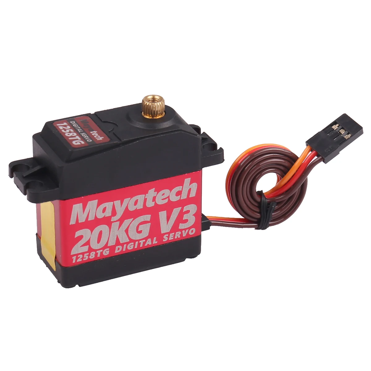 New Mayatech 1258TG V3 20KG Waterproof and High Torque Metal Tooth Actuator Digital steering gear servo can to parabolic 1268SG