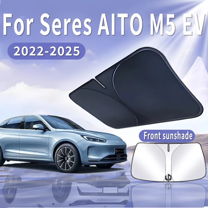 

Car Sun Visor For Seres AITO M5 EV 2022~2025 2023 2024 Front Windshield Sunshade Heat Insulation Summer Cooling Auto Accessories