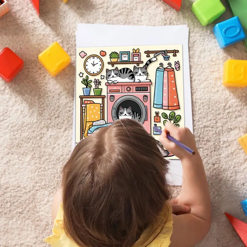 Adult Color Book Relieving Funny Portable Stress Relief Book Affirmation Coloring Toy Boost Your Mood Drawing Toy For Men Women