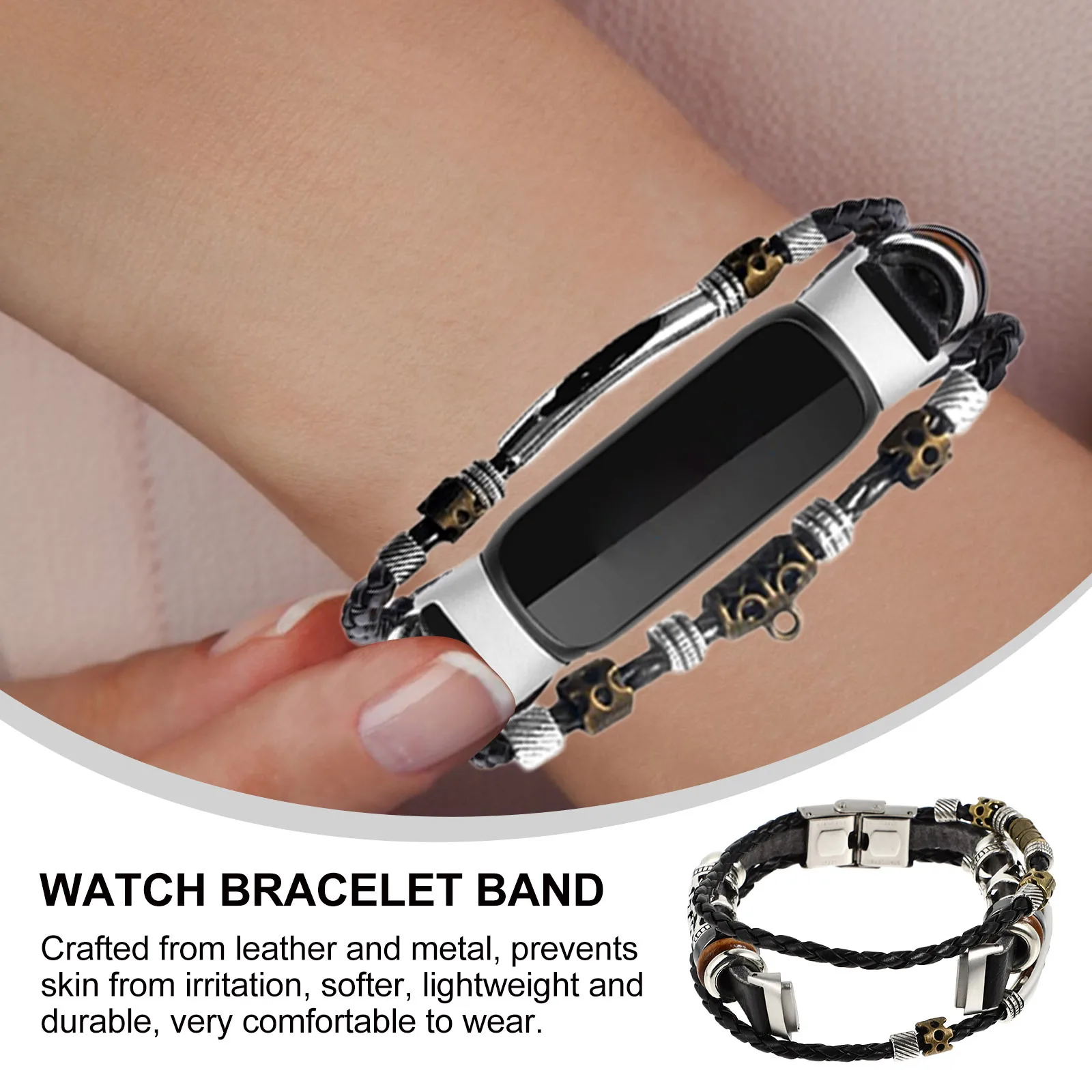 

Bracelet Watch Replacement Strap Retro Metal Lightweight Comfortable Watch Band for Women Elegant Fashion Wristband