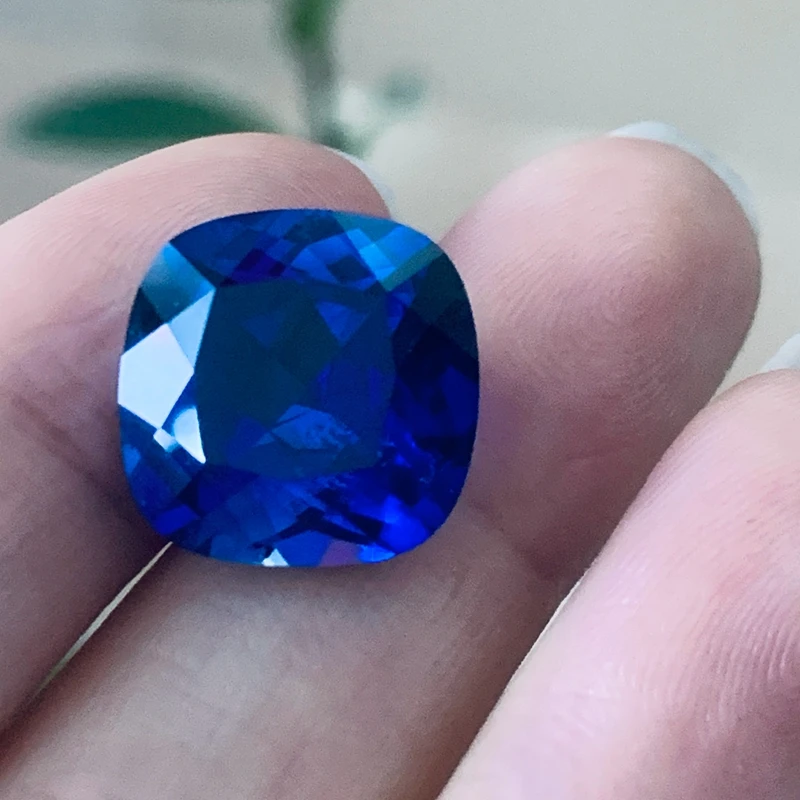 

CADERMAY Cushion Cut Lab Grown Sapphire Свободный камень с бусинами из сертификата AGL для изготовления ювелирных изделий