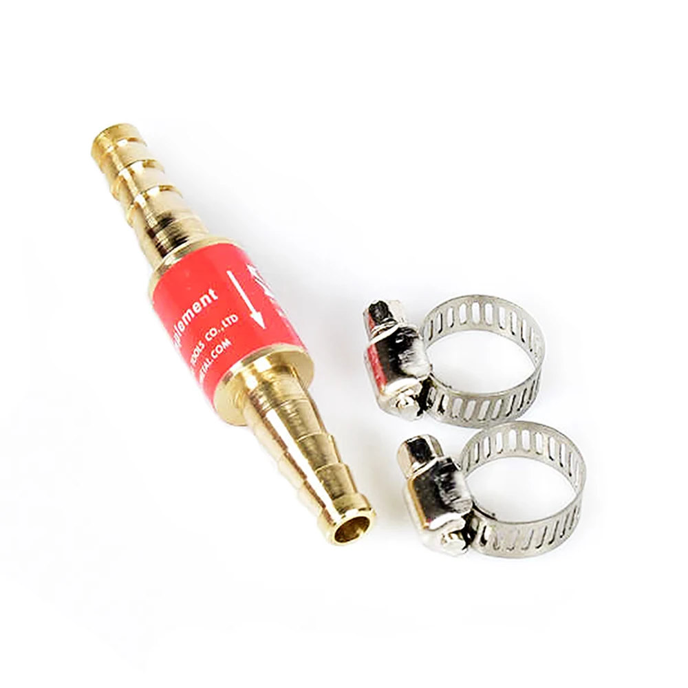 

6mm/8mm/10mm Pipe Flashback Arrestors Acetylene Oxygen Propane Fuel Check Safety Valve Tube Flashback Arrester With Pipe Clamps