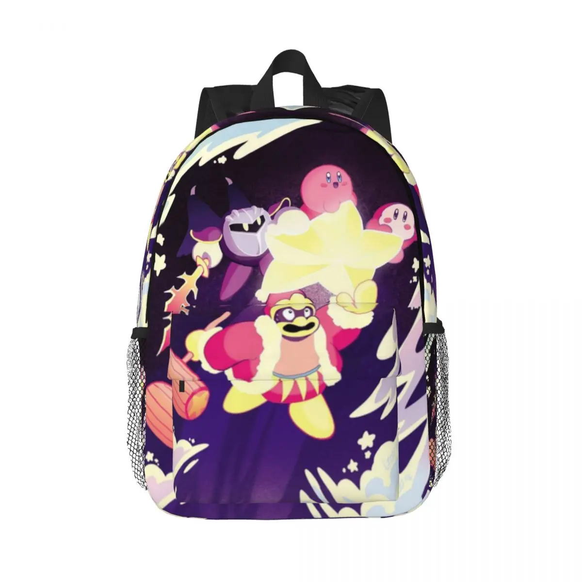 Similar-To-Kirby-Style Printed Lightweight Casual Schoolbag For School, Outdoor, Shopping, Office 15inch