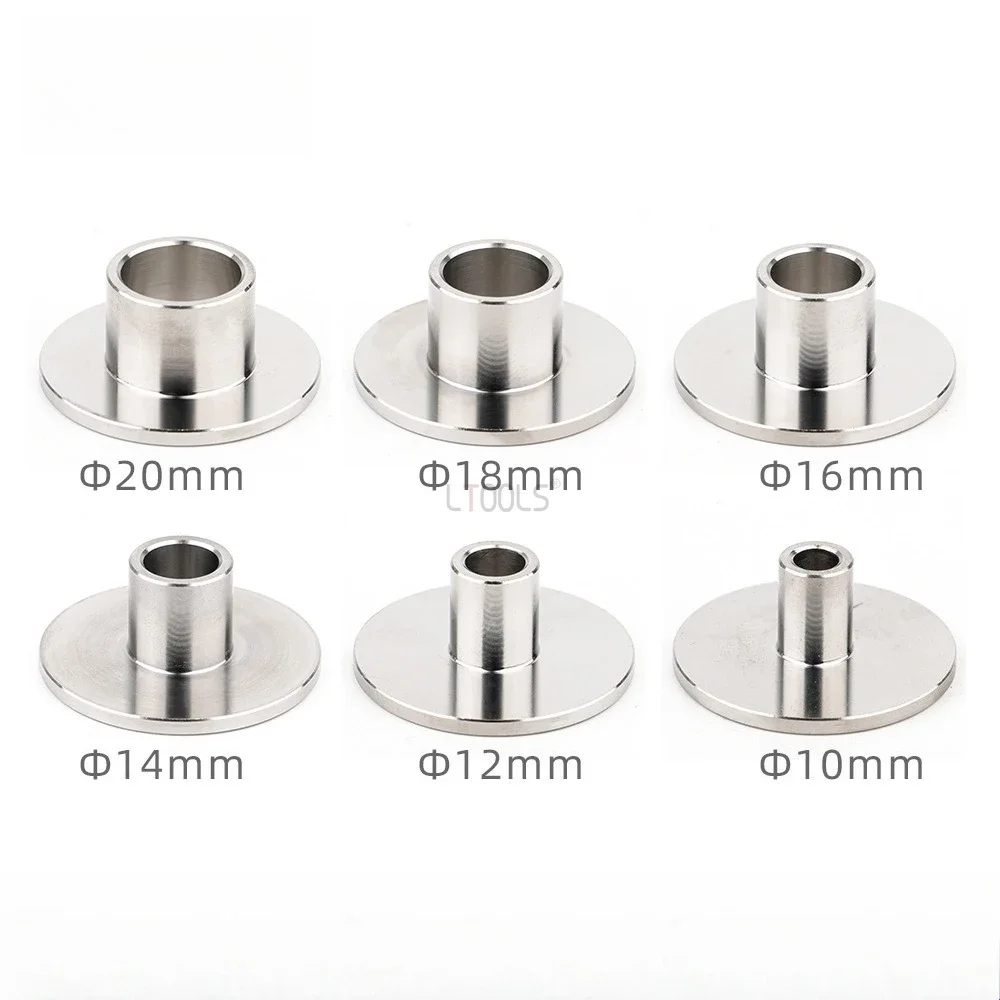6pcs 10-20mm Trimmer Sample Guide Plate Bushing Sleeve Router Bit for Wood Carving Stainless Steel Essential Woodworking Aid
