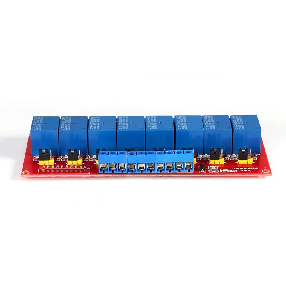 Control Module DC 12V Relay 8‑Channel High and Low Level Trigger Trigger Module Circuit Controller Module Industrial Control