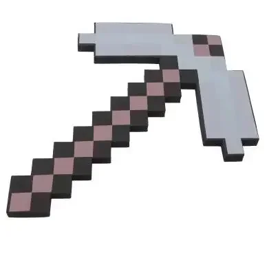 30~45cm Minecraft Schaumstoff-Schwert Blau Lila Grau Axt MC Schaufel Diamant-Hacke Gelbes Schwert Meine Welt EVA Spielzeug für Outdoor-Cosplay
