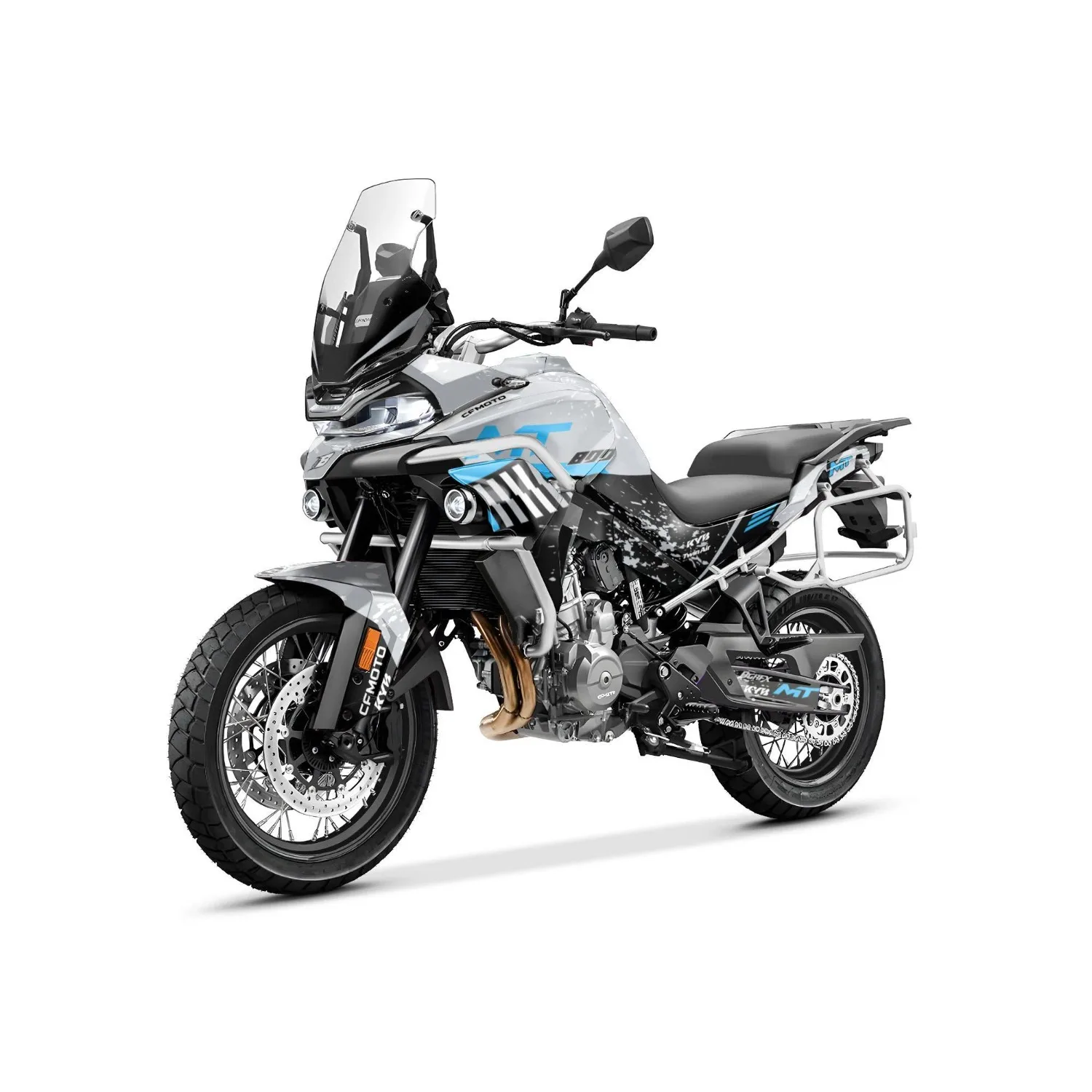 Motorcycle Body Fairing Sticker Decal Protective Street Bike Full Graphic Kit For Cfmoto 800 MT from 2022-2026  Design - 9