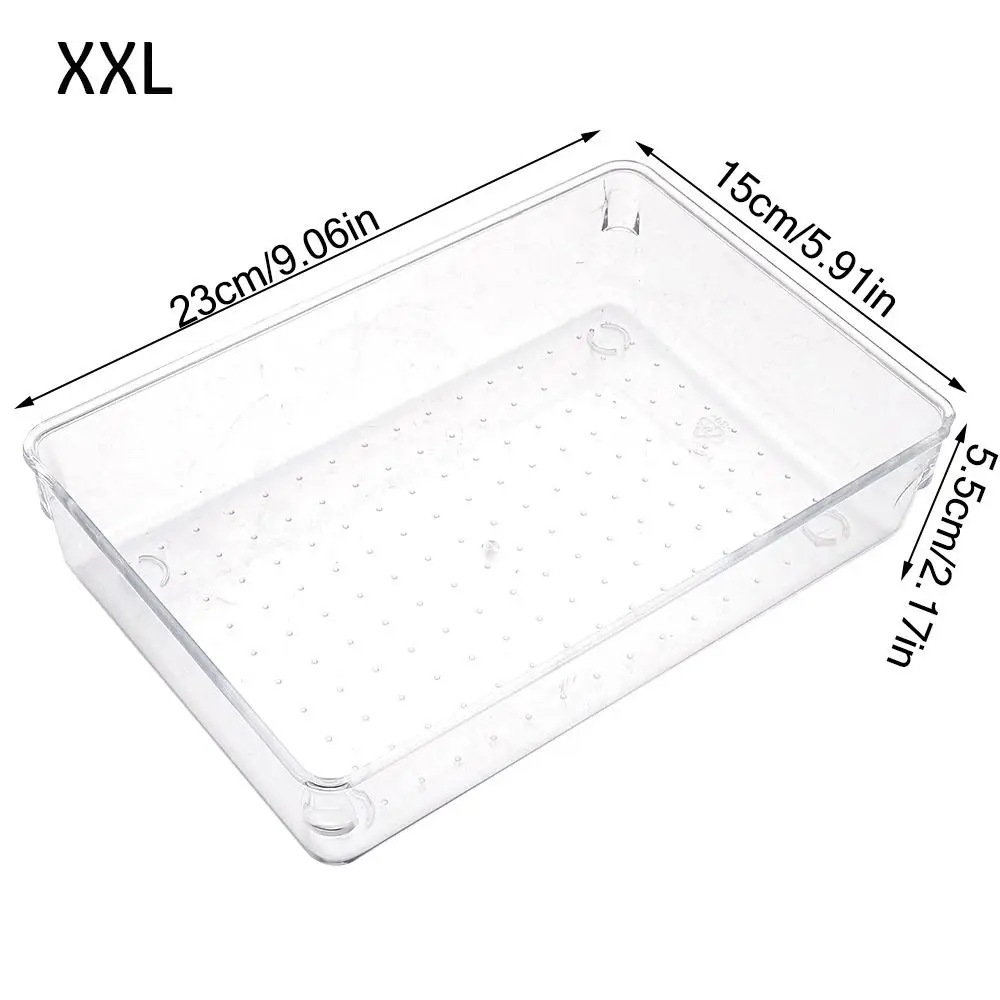 S/M/L/XL/XXL صندوق تخزين مكتبي درج شفاف التخزين المنظم أشتات فرز مستحضرات التجميل المنظم صناديق