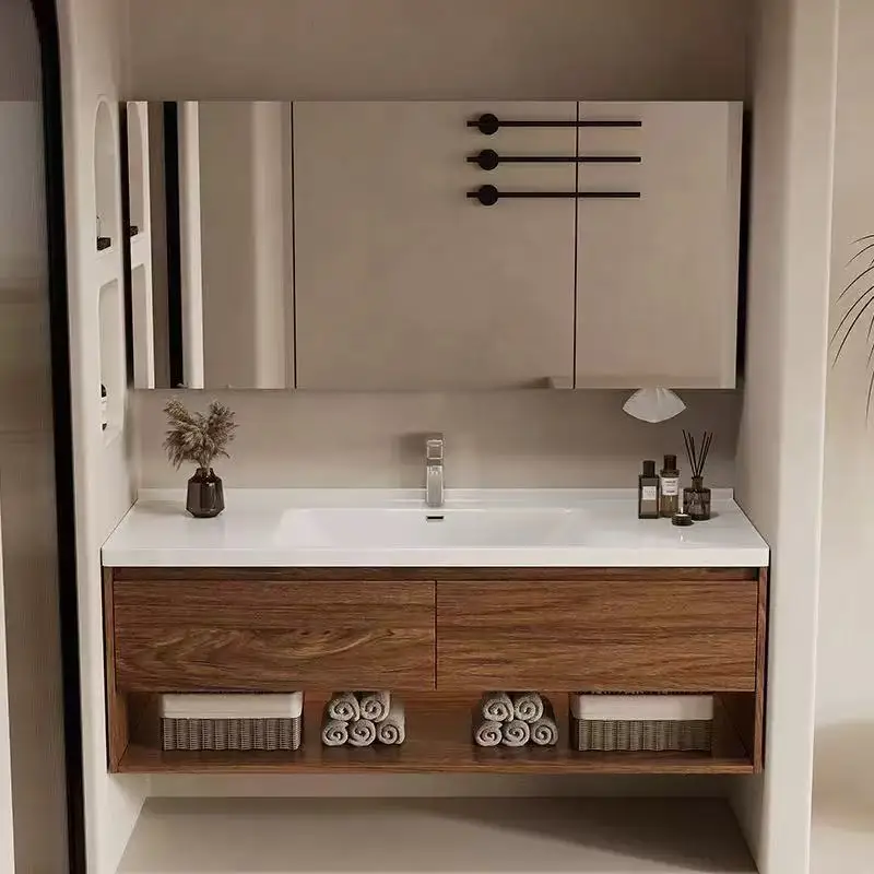 Modern New Chinese Style Bathroom Washbasin, Waterproof Hand Washing Basin, Rock Board Integrated Basin
