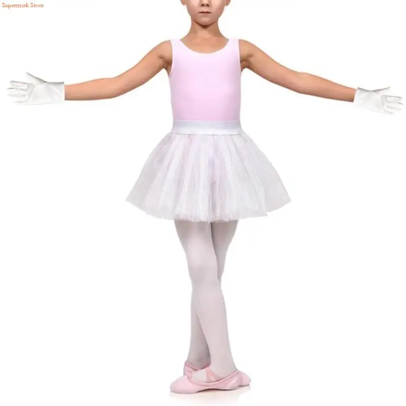Q5WE Girls White Dress Gloves Formal Uniform Gloves for Boys Girls Art Show Party Formal Pageant Girls Dress Gloves Halloween