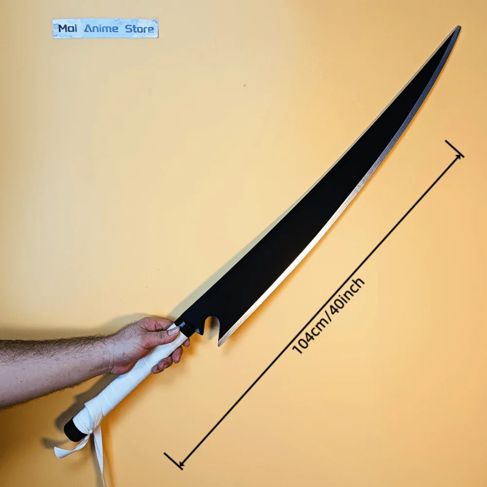 40 pouces Kurosaki Ichigo Katana eau de javel Anime épée Cosplay accessoire Ninja couteau réel japonais Katana Original samouraï sabre jouet cadeau
