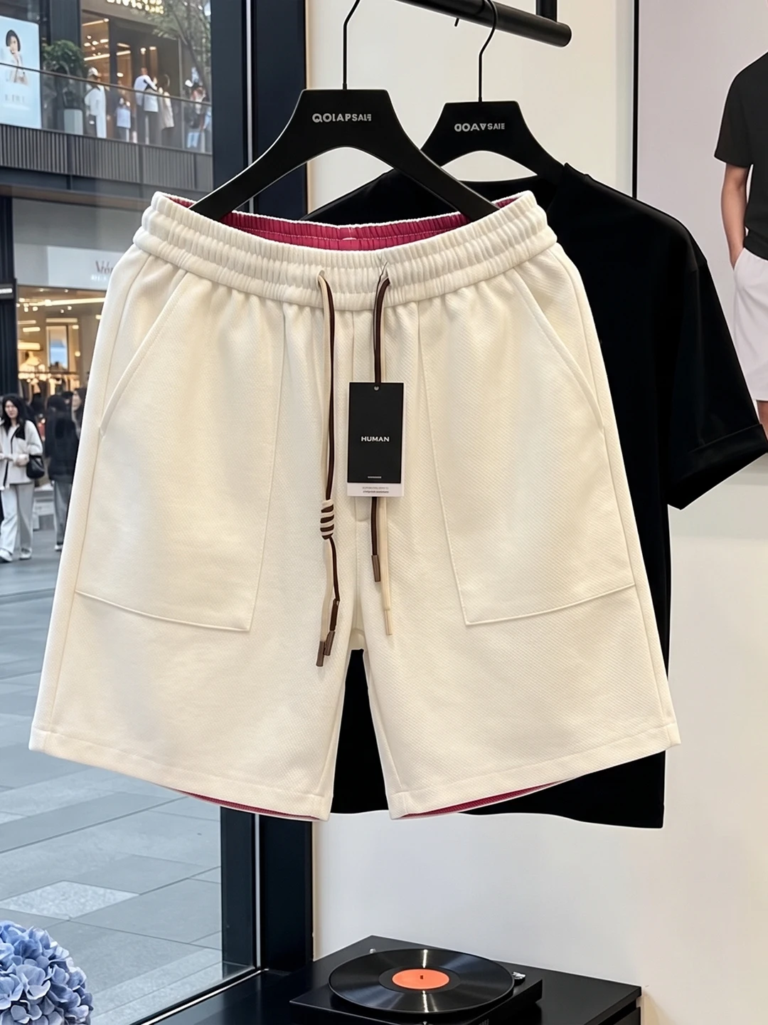 Quick Dry Basketball Shorts Men's Summer Thin Loose Running Five-Quarter Pants American Splice Color Collision Lightweight ...