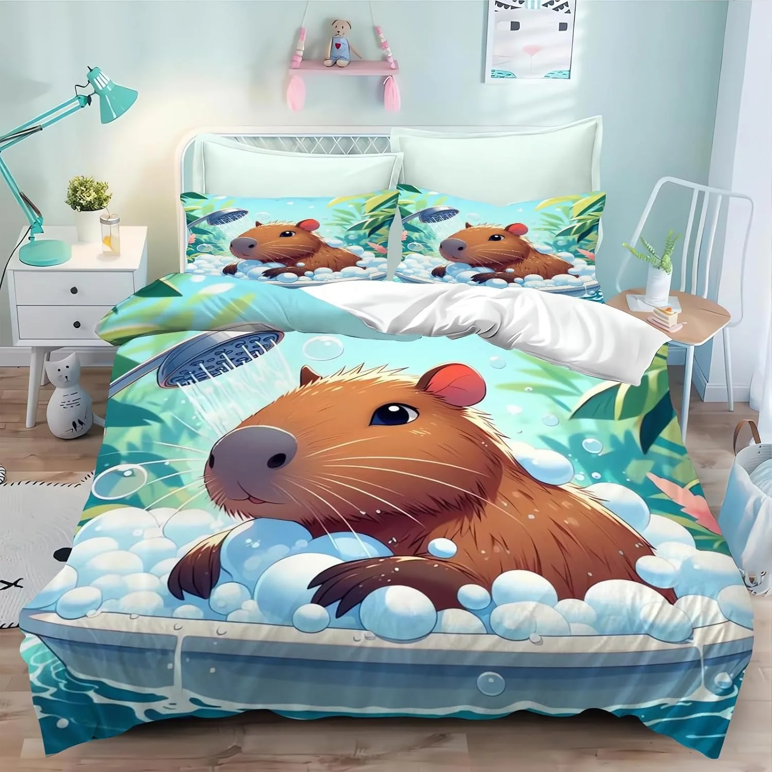 set-di-biancheria-da-letto-con-copripiumino-e-federe-a-tema-capibara-cartoonesco-decorazione-per-camera-da-letto-per-adulti-e-bambini-regalo-per-ragazzi-e-ragazze-misure-singole-e-doppie